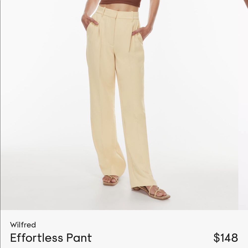 Aritzia Wilfred Effortless wide leg pants